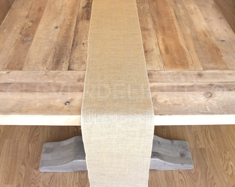CleverDelights 9" Premium Burlap Roll - 10 Yards - No-Fray Finished Edges - Jute Burlap Fabric - 9 Inch - Image 4